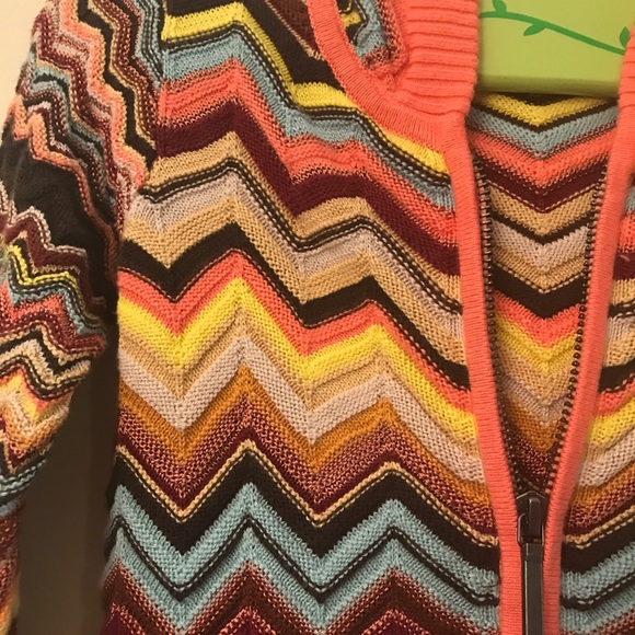 MISSONI TARGET ZIG ZAG ZIP HOODIE SWEATER - Picture 4 of 14